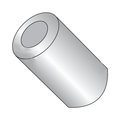Newport Fasteners Round Spacer, #4 Screw Size, Plain Aluminum, 3/16 in Overall Lg, 0.114 in Inside Dia 279891